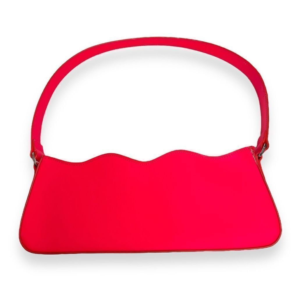 Mach and Mach Hot Pink Wave Baguette Leather Bag 100% Authentic - Picture 12 of 12